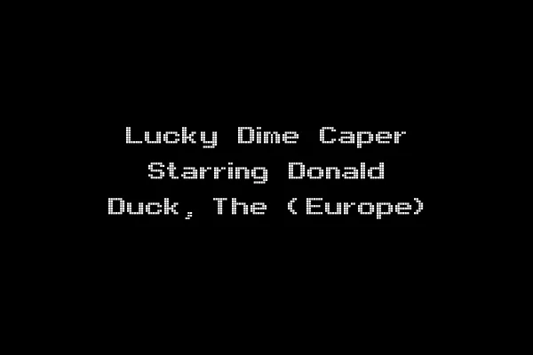 Lucky Dime Caper Starring Donald Duck, The (Europe)