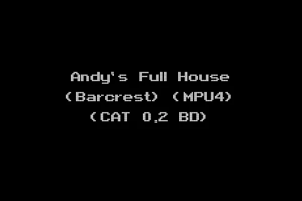 Andy's Full House (Barcrest) (MPU4) (CAT 0.2 BD)