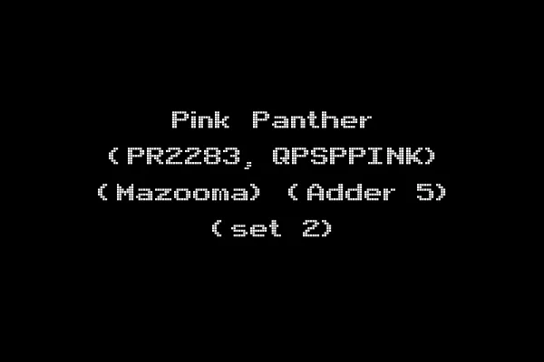 Pink Panther (PR2283, QPSPPINK) (Mazooma) (Adder 5) (set 2)
