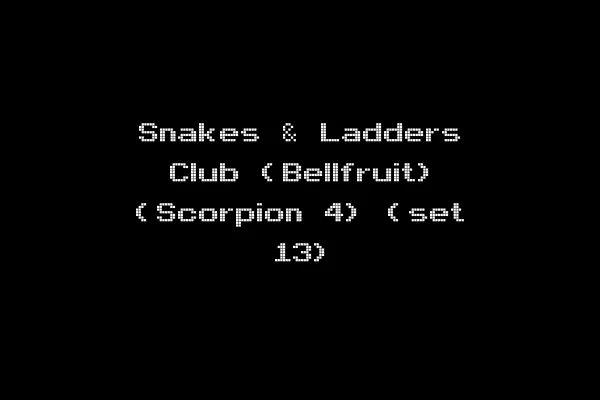 Snakes & Ladders Club (Bellfruit) (Scorpion 4) (set 13)
