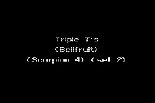 Triple 7's (Bellfruit) (Scorpion 4) (set 2)
