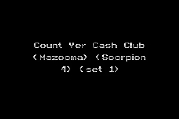 Count Yer Cash Club (Mazooma) (Scorpion 4) (set 1)