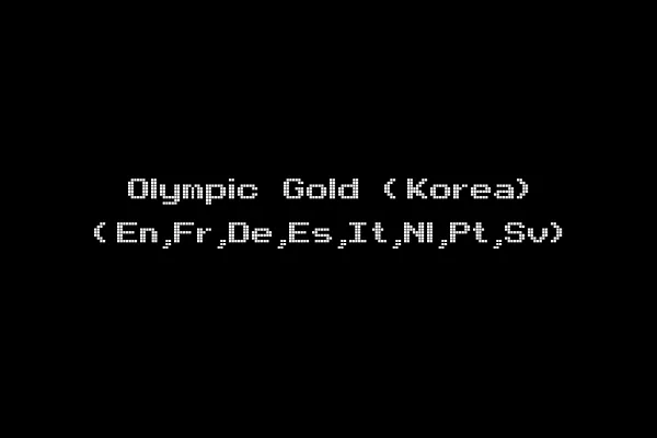 Olympic Gold (Korea) (En,Fr,De,Es,It,Nl,Pt,Sv)