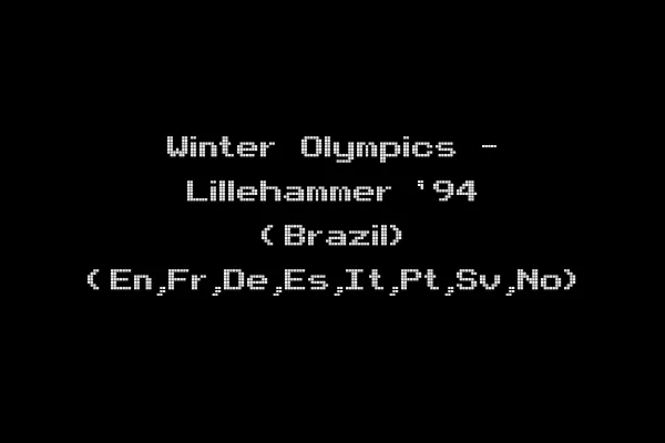 Winter Olympics - Lillehammer '94 (Brazil) (En,Fr,De,Es,It,Pt,Sv,No)