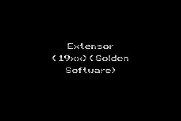 Extensor (19xx)(Golden Software)