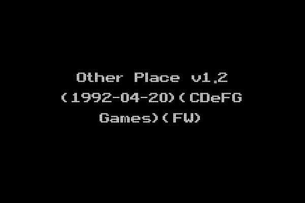 Other Place v1.2 (1992-04-20)(CDeFG Games)(FW)