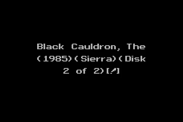 Black Cauldron, The (1985)(Sierra)(Disk 2 of 2)[!]
