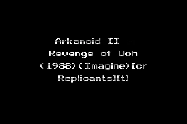 Arkanoid II - Revenge of Doh (1988)(Imagine)[cr Replicants][t]