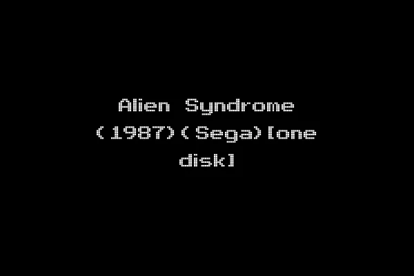 Alien Syndrome (1987)(Sega)[one disk]