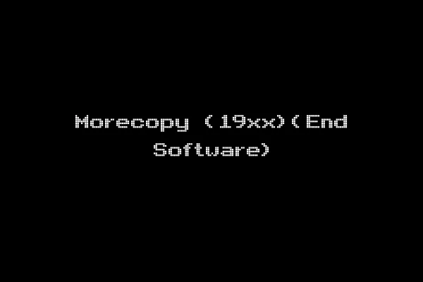 Morecopy (19xx)(End Software)
