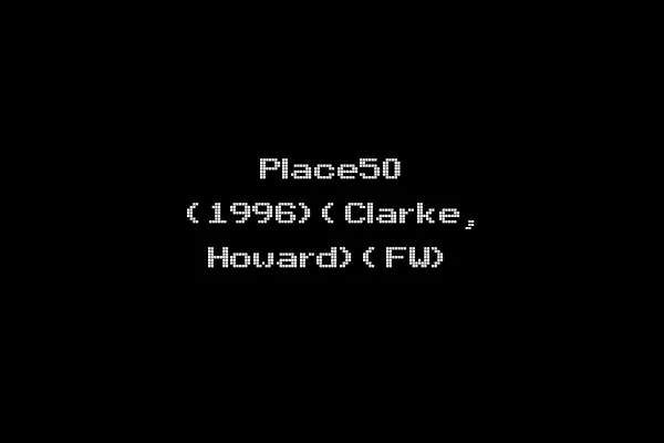 Place50 (1996)(Clarke, Howard)(FW)