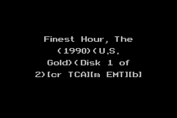 Finest Hour, The (1990)(U.S. Gold)(Disk 1 of 2)[cr TCA][m EMT][b]