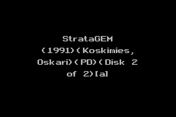 StrataGEM (1991)(Koskimies, Oskari)(PD)(Disk 2 of 2)[a]