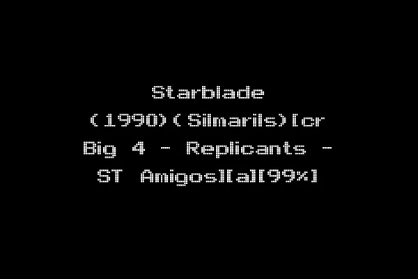Starblade (1990)(Silmarils)[cr Big 4 - Replicants - ST Amigos][a][99%]