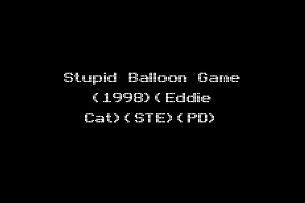 Stupid Balloon Game (1998)(Eddie Cat)(STE)(PD)