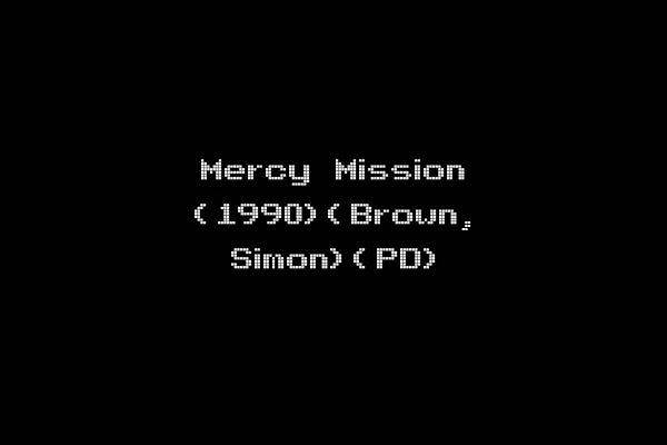 Mercy Mission (1990)(Brown, Simon)(PD)
