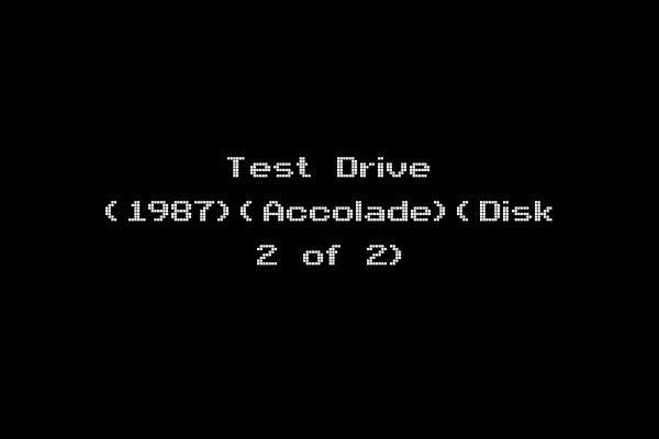 Test Drive (1987)(Accolade)(Disk 2 of 2)