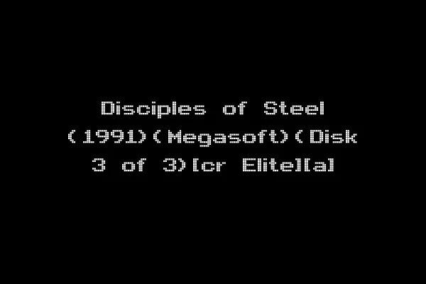 Disciples of Steel (1991)(Megasoft)(Disk 3 of 3)[cr Elite][a]