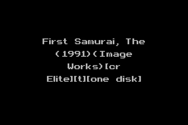 First Samurai, The (1991)(Image Works)[cr Elite][t][one disk]