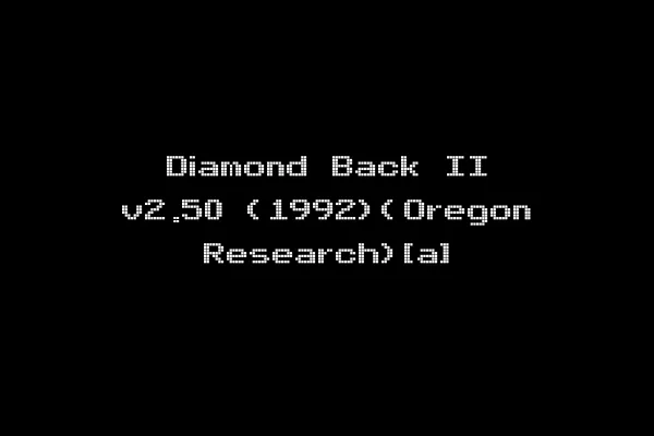 Diamond Back II v2.50 (1992)(Oregon Research)[a]
