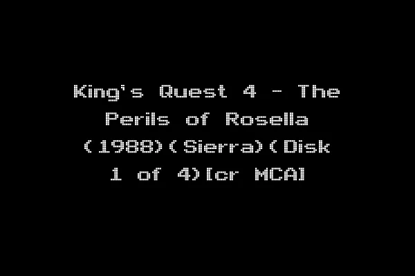 King's Quest 4 - The Perils of Rosella (1988)(Sierra)(Disk 1 of 4)[cr MCA]