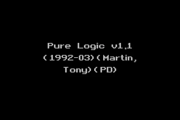 Pure Logic v1.1 (1992-03)(Martin, Tony)(PD)