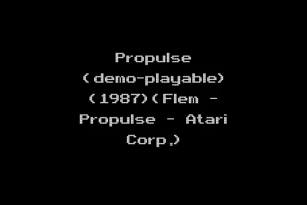 Propulse (demo-playable) (1987)(Flem - Propulse - Atari Corp.)
