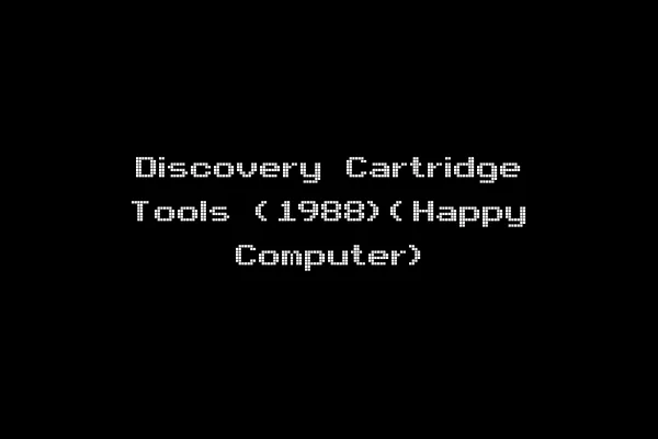 Discovery Cartridge Tools (1988)(Happy Computer)