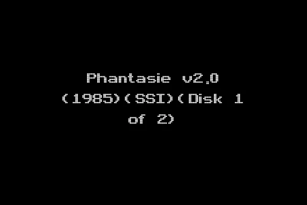 Phantasie v2.0 (1985)(SSI)(Disk 1 of 2)