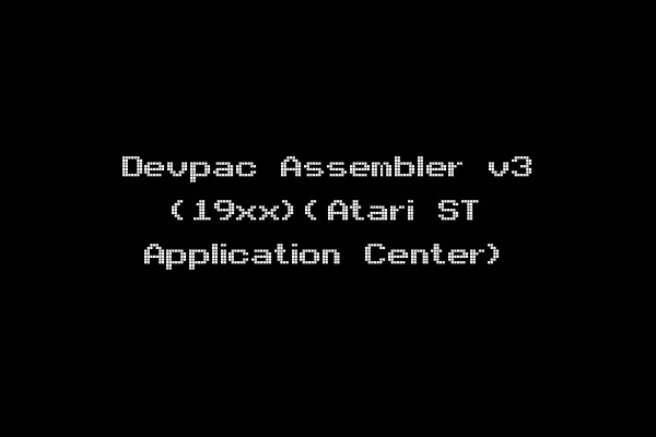 Devpac Assembler v3 (19xx)(Atari ST Application Center)