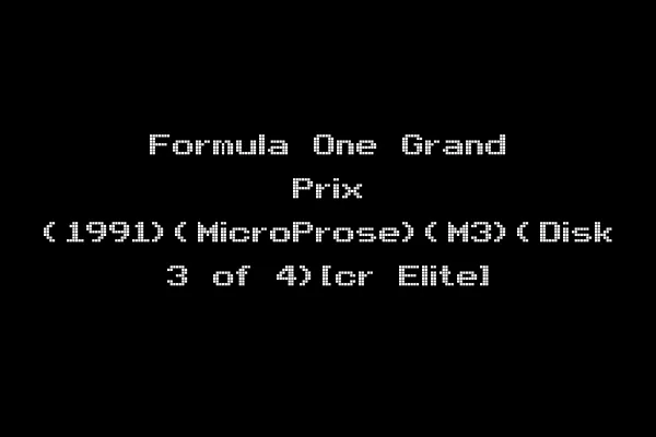 Formula One Grand Prix (1991)(MicroProse)(M3)(Disk 3 of 4)[cr Elite]
