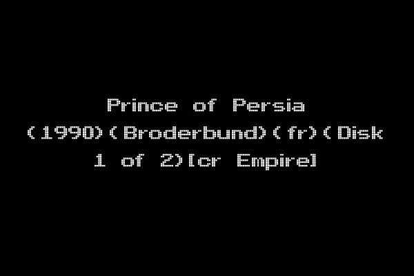 Prince of Persia (1990)(Broderbund)(fr)(Disk 1 of 2)[cr Empire]