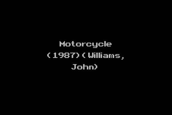 Motorcycle (1987)(Williams, John)