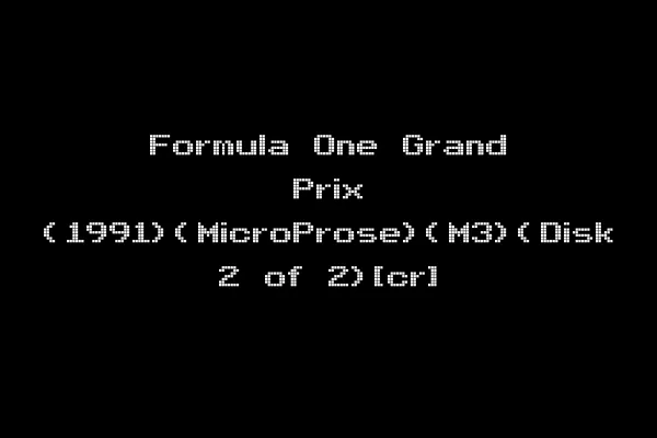 Formula One Grand Prix (1991)(MicroProse)(M3)(Disk 2 of 2)[cr]
