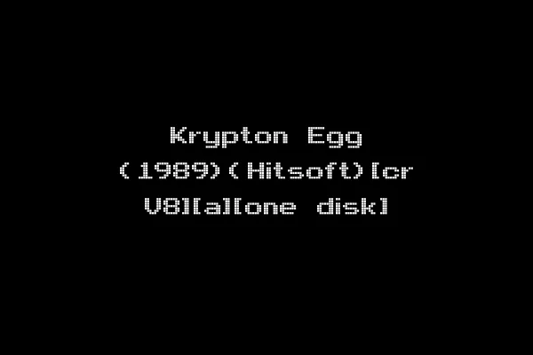 Krypton Egg (1989)(Hitsoft)[cr V8][a][one disk]
