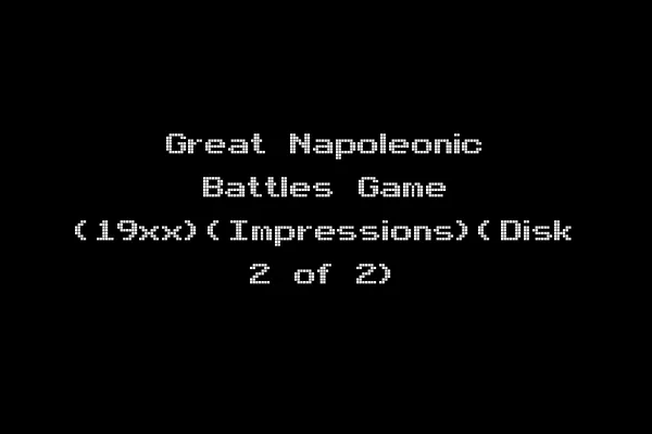 Great Napoleonic Battles Game (19xx)(Impressions)(Disk 2 of 2)