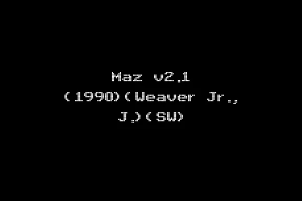Maz v2.1 (1990)(Weaver Jr., J.)(SW)