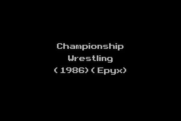Championship Wrestling (1986)(Epyx)