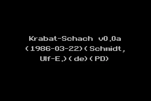 Krabat-Schach v0.0a (1986-03-22)(Schmidt, Ulf-E.)(de)(PD)