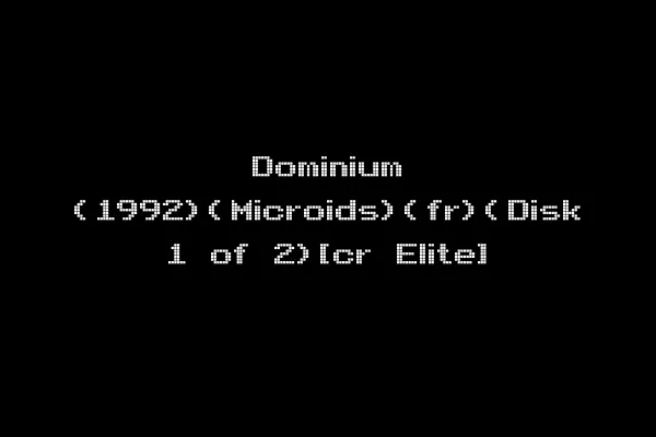 Dominium (1992)(Microids)(fr)(Disk 1 of 2)[cr Elite]