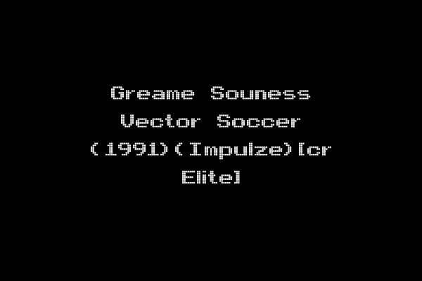 Greame Souness Vector Soccer (1991)(Impulze)[cr Elite]