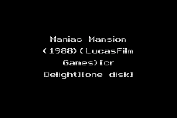 Maniac Mansion (1988)(LucasFilm Games)[cr Delight][one disk]