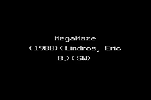 MegaMaze (1988)(Lindros, Eric B.)(SW)