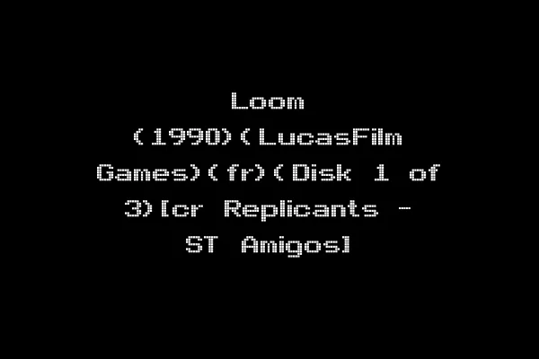 Loom (1990)(LucasFilm Games)(fr)(Disk 1 of 3)[cr Replicants - ST Amigos]