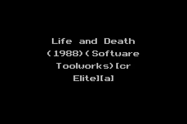 Life and Death (1988)(Software Toolworks)[cr Elite][a]
