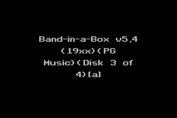 Band-in-a-Box v5.4 (19xx)(PG Music)(Disk 3 of 4)[a]