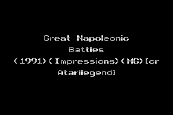 Great Napoleonic Battles (1991)(Impressions)(M6)[cr Atarilegend]