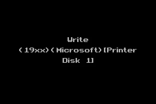 Write (19xx)(Microsoft)[Printer Disk 1]