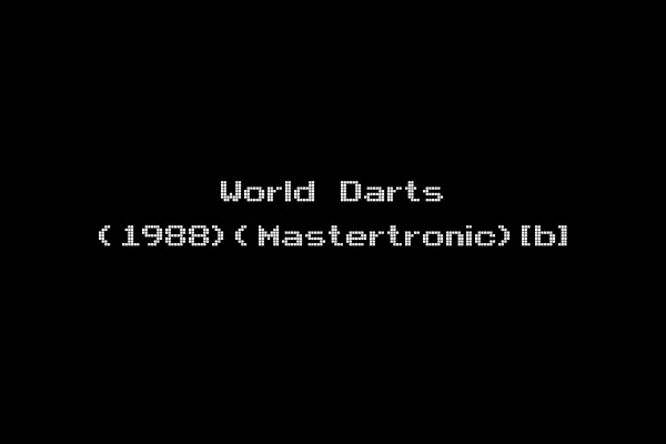 World Darts (1988)(Mastertronic)[b]