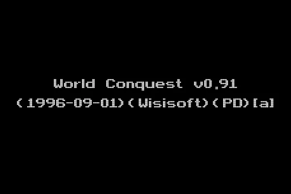 World Conquest v0.91 (1996-09-01)(Wisisoft)(PD)[a]